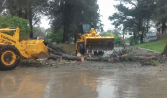 Destacada tarea frente al temporal